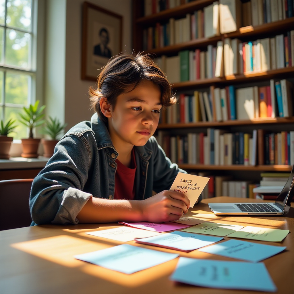 Creating High-Impact Flashcards from Your Notes in action with AI-powered tools
