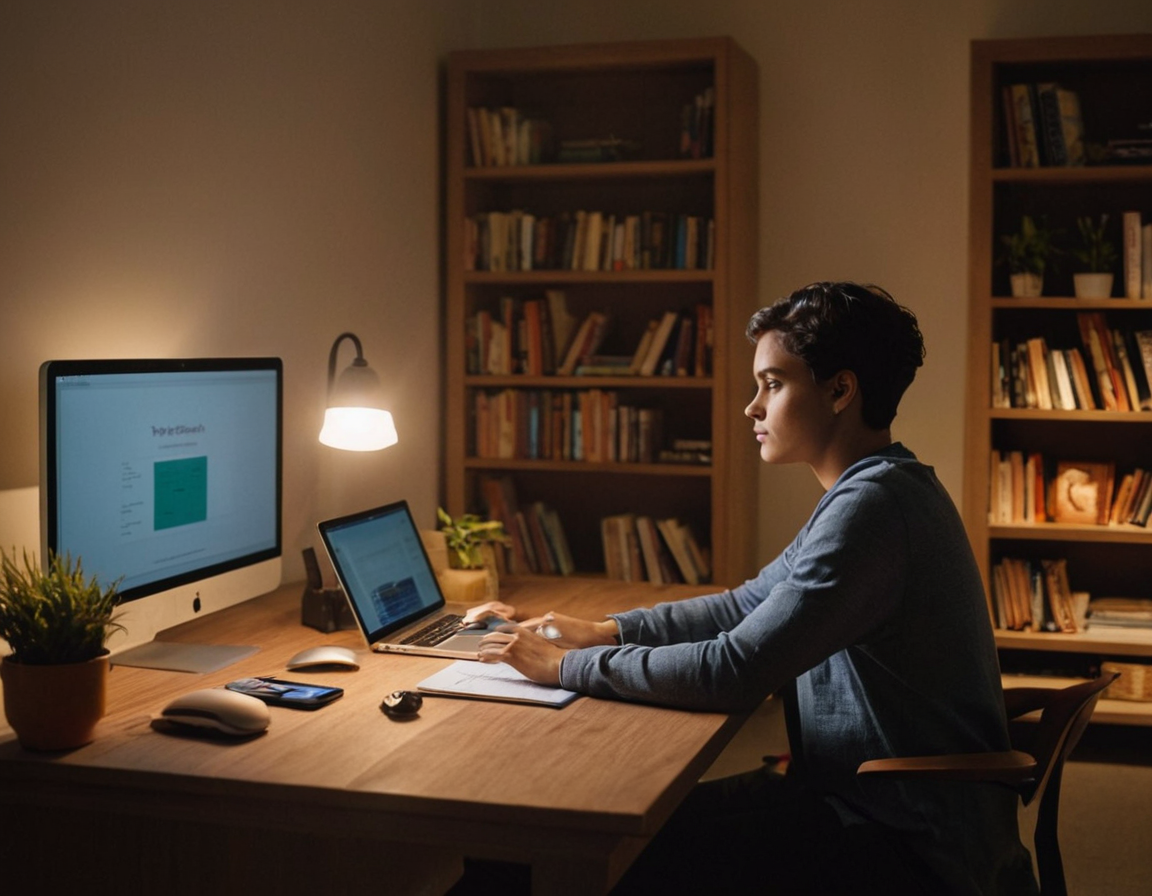 A visual representation of using automation for healthy study habits
