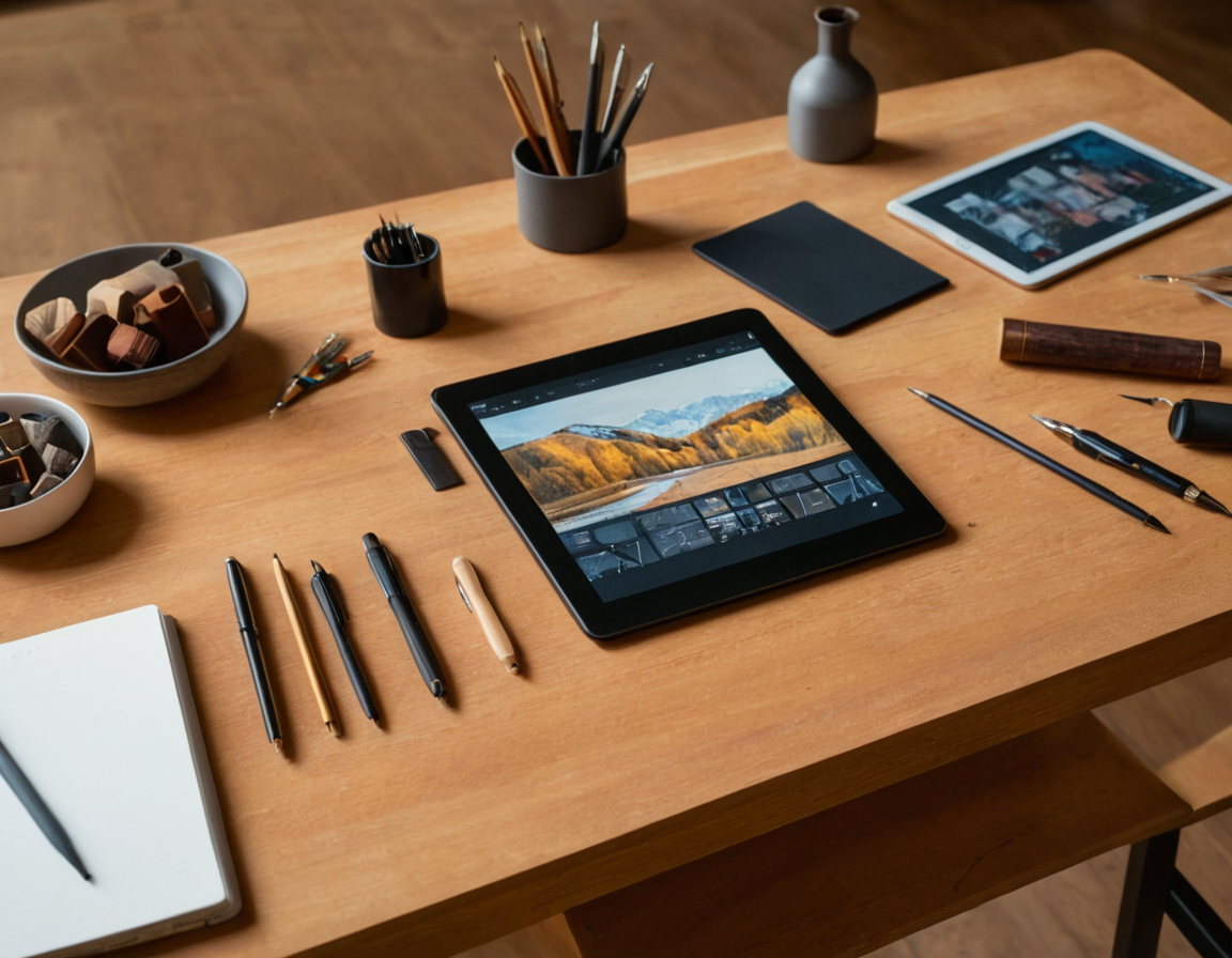 Detailed view of presentation tools