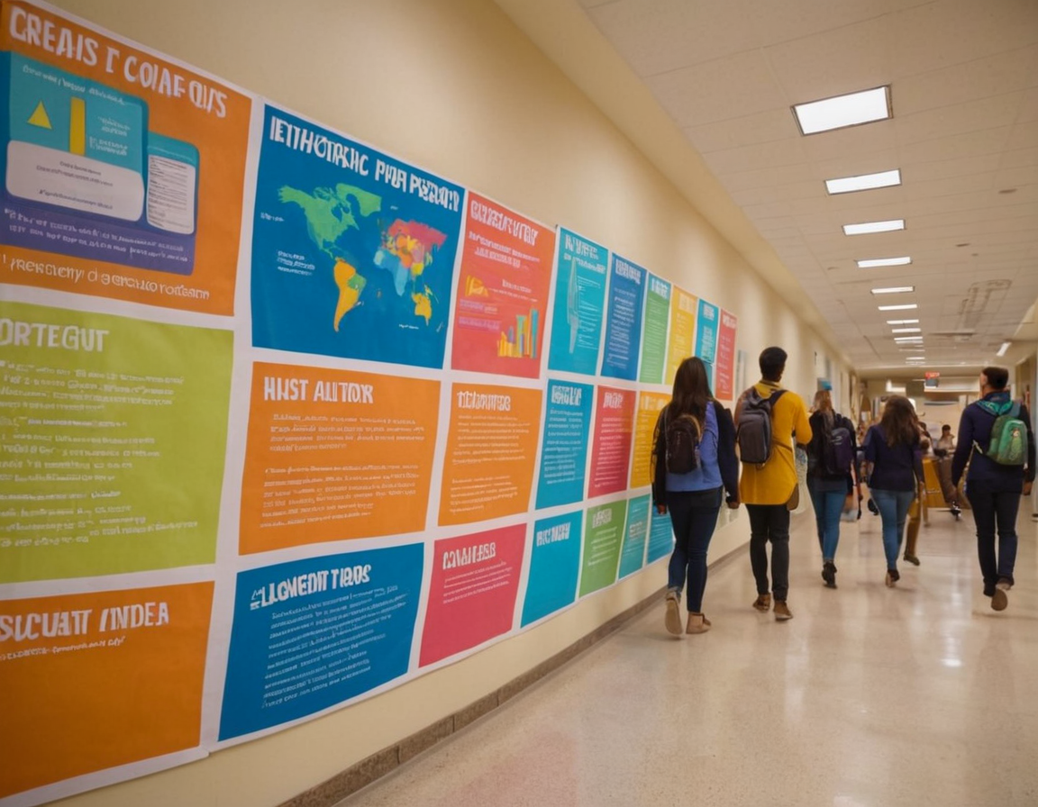 Detailed view of enhancing academic posters with visual aids