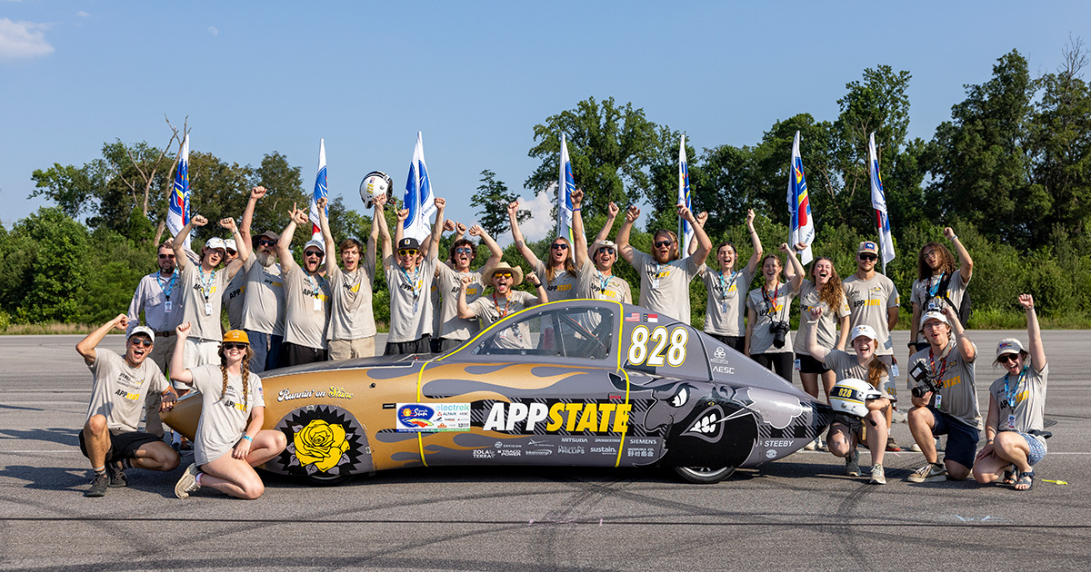 A podium finish and Teamwork Award are the latest wins for App State’s student-led solar vehicle team