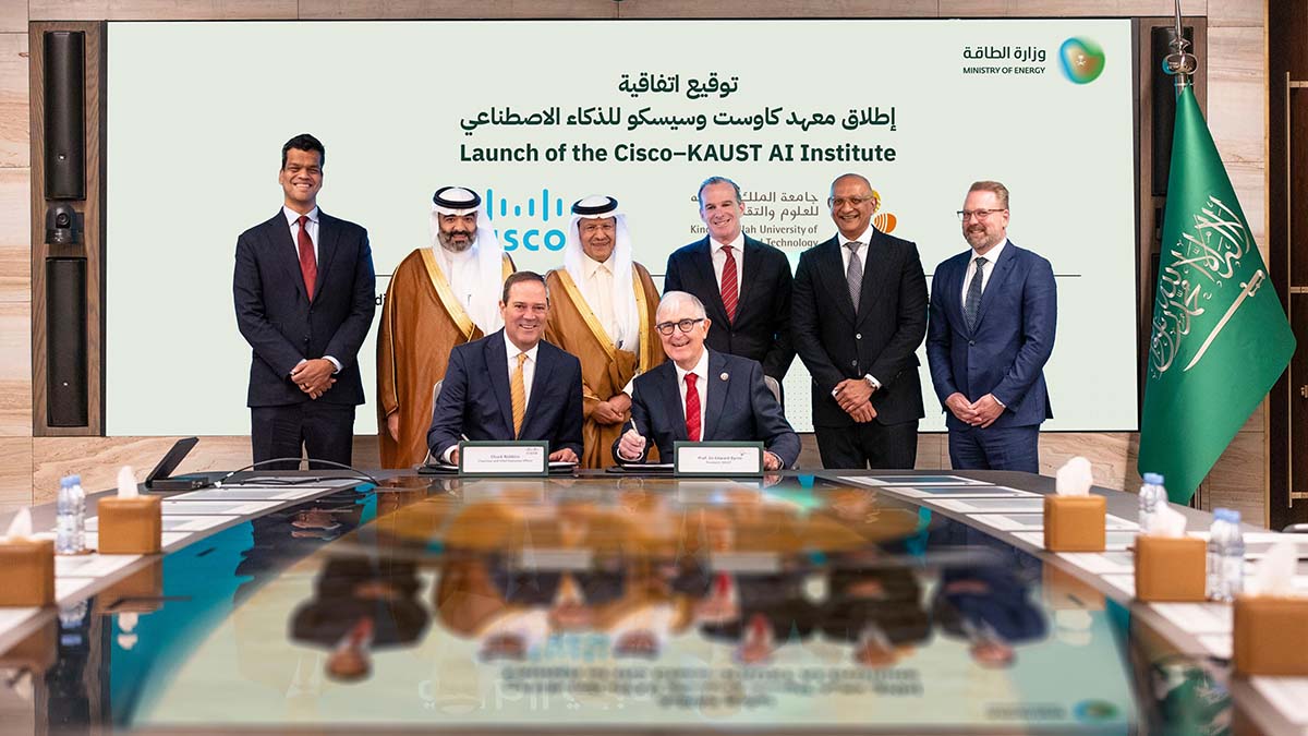 In the Presence of the Minister of Energy, Cisco and King Abdullah University of Science and Technology (KAUST) launch landmark AI Institute to accelerate AI research, development, and talent in Saudi Arabia